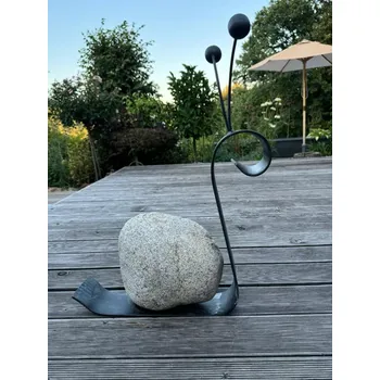 Zahradní dekorace Obří kovaný šnek 50cm