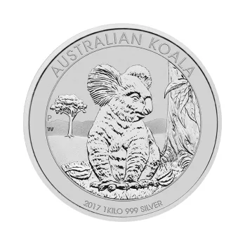 1 kilogram stříbrná mince Austrálie Koala 2017