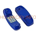 Telefon plastový modrý