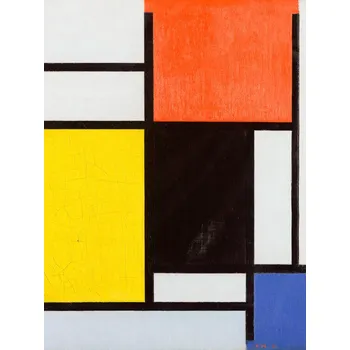 Plakát Plakát, Obraz - Composition with red, Piet Mondrian