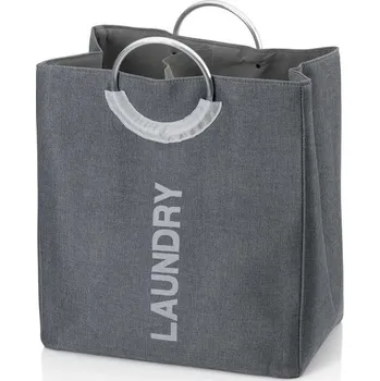 Koš na prádlo KELA Taška na prádlo Palma 100% polyester žula šedá KL-24403