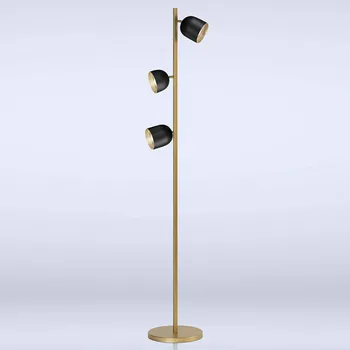 Lampička Marchetti Stojací lampa LED Dome černá - Stínidla - Ø 12 cm, výška 17/12 cm černá, zlatá LED 24 W celkem - Doprava zdarma