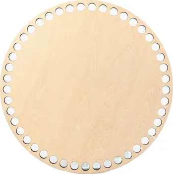 Pro Háčkování Dno na košík kruh Ø 20 cm bříza