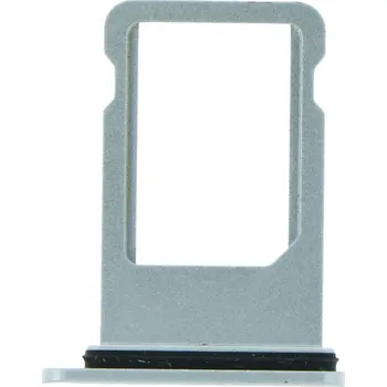 Šuplík na SIM kartu s vodotěsným gumovým kroužkem pro iPhone 8 Plus ORI - Bílý