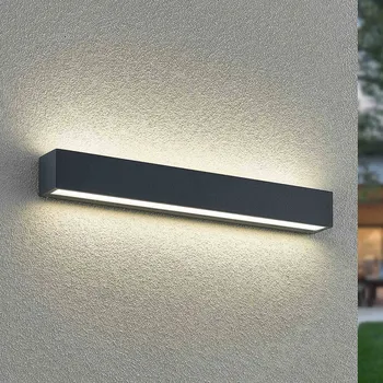 Venkovní osvětlení Arcchio LED nástěnné světlo Lengo, 50 cm, 2křídlé, antracitové, CCT antracitová 2 x 9 W LED - Doprava zdarma