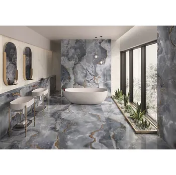 Dlažba EMIL CERAMICA S.p.A. Tele Di Marmo Onyx Blue Silktech Rett. 30x60 9,5mm dlažba mraz.