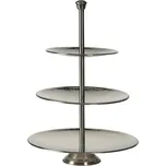 EXCELLENT HOUSEWARE Etažér třípatrový nerez tepaný KO-A12441130