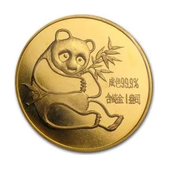 1/2 unce zlatá mince China Panda 1982
