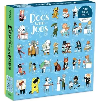 Puzzle Galison puzzle Pejsci v práci 500 dílků