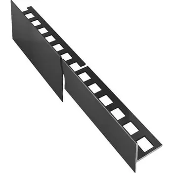 Stavební profil ACARA EX1/KP4 EXCELLENT spádová lišta, spád pravá, nerez RAL9005 černá matná, 10 mm/1,5 m