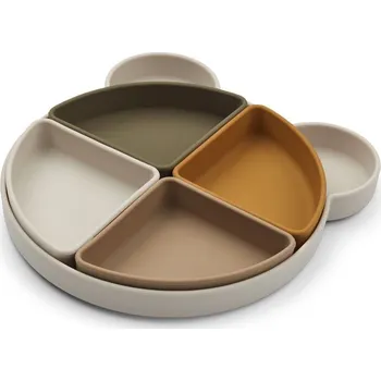 Talíř LIEWOOD Arne Dělený talíř Mr. Bear Sandy Multi Mix