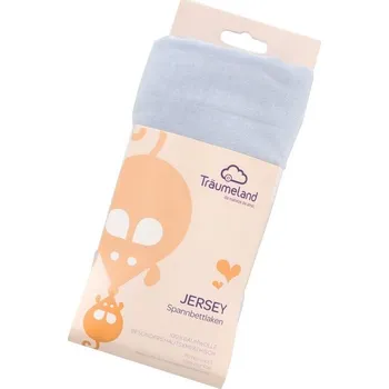 Prostěradlo TRÄUMELAND prostěradlo jersey ohrádka 100x100 hellblau