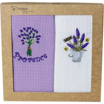 Utěrka Vyšívané vaflové Utěrky - dárková sada 2 ks č.8