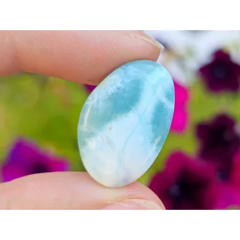 Přírodní kámen Larimar hladký QA Dominikánská republika 3,9g