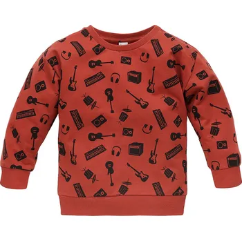 Dětská móda PINOKIO Lets Rock Mikina Red Velikost (od výrobce): 62