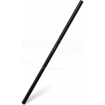 Jednorázové nádobí Slámky flexibilní černé (PLA BIO) 24 cm, 250 ks