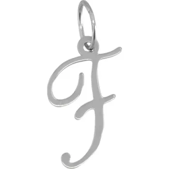 Přívěsek 3755 Zlatý přívěsek z bílého zlata písmeno F 0,20g