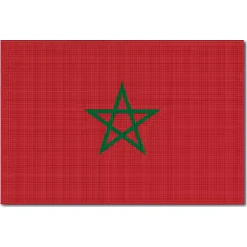 Vlajka Pelisport Marocká vlajka tištěná 6 x 4 cm