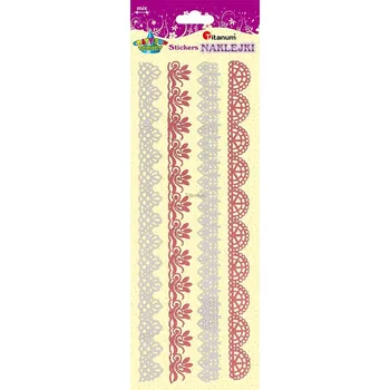 samolepka ST20, Samolepky, krajka, mix, arch 125x345mm