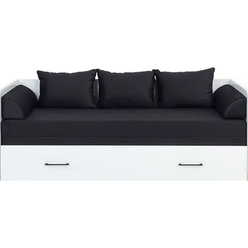 Postel BRW TETRIX postel LOZ/80/160, bílý lesk/Solar 99