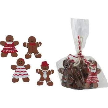 Vánoční dekorace Dekorace perníček, 18 ks D6414