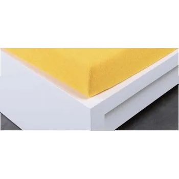 Prostěradlo Froté prostěradlo Exclusive jednolůžko - žlutá 90x200 cm