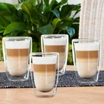 Haushalt international Dvoustěnná sklenice Latte Macchiato, 400 ml, 4 ks 672433