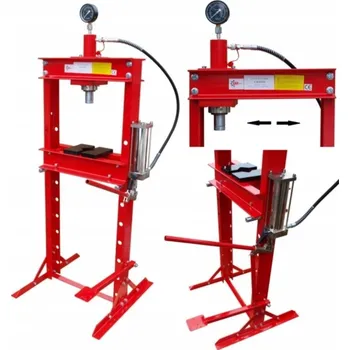Dílenský lis TAGRED Hydraulický lis 20t s posuvným pístem s ruční a nožní pumpou