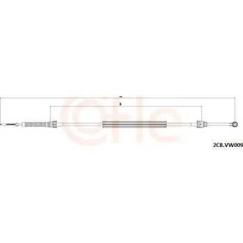 Tažné lanko, ruční převodovka, , COFLE, 92.2CB.VK009