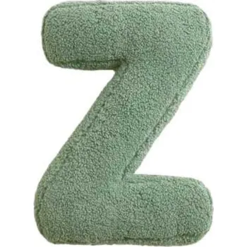 Dekorace do dětského pokoje MEALINI Plyšové písmeno Zelené Z