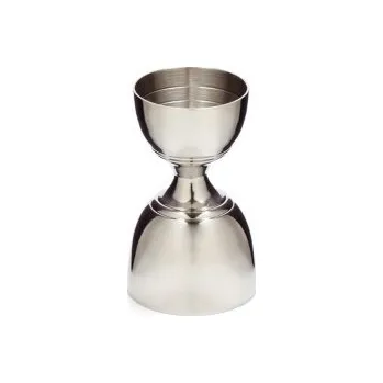 Leopold Jigger v nerezovém provedení Cocktail Kingdom s ozdobným lemem 30ml-60ml