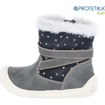 Dívčí kozačky Protetika - zimní barefoot boty LYDA - zateplené kožešinkou TOP AKCE! Veľkosť: 21