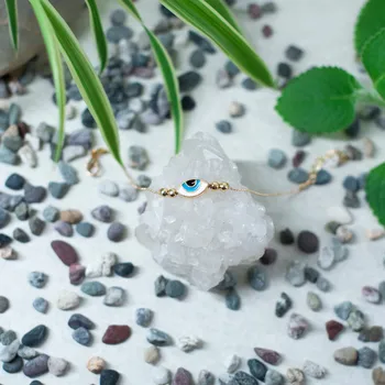 Náramek Elegantní náramek Evil Eye Nazar Banu - zlatý