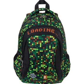 Školní batoh Gamer Volnočasový batoh St.RIGHT - GAMER, 3 komorový BP26, rozměry: 39 x 27 x 17 cm