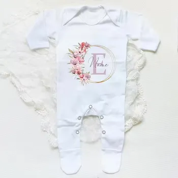Kojenecký overall Kojenecký overal pro miminka s vlastním jménem na přání a písmenem z abecedy Velikost: 3-6 měsíců, Písmenko: E