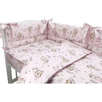 Povlečení Mantinel s povlečením, 3D, bavlna, Little Balerina - růžová, 120x90 cm, Velikost povlečení 120x90