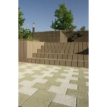 Zahradní obrubník BEST Palisáda URIKO výška 1200 mm, 160x160 mm karamelová