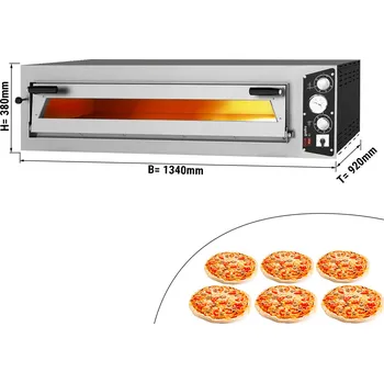 Pec na pizzu G.Gastro Pec na pizzu 6x35 cm (široká)