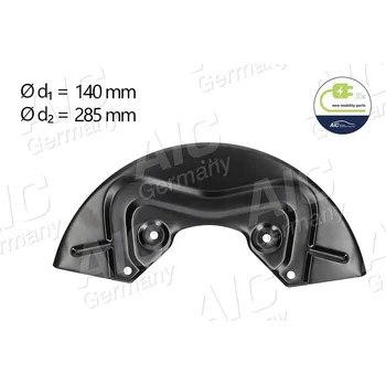 Brzdový kotouč Ochranný plech proti rozstřikování, brzdový kotouč A.I.C. 57605