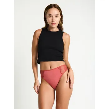 Menstruační kalhotky Menstruační kalhotky Modibodi Sensual French Hi-Waist Moderate-Heavy Rosewood Pink (MODI4043RP) M