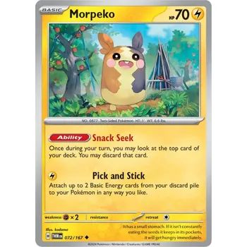 Karetní hra Morpeko 072/167 - Twilight Masquerade Typ karty: Reverse Holo