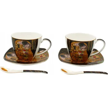Home Elements 2 šálky s podšálky a lžičkami - Klimt