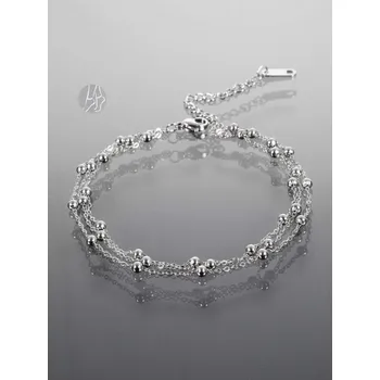 Náramek Prosperk Náramek z oceli na nohu trojitý S0624