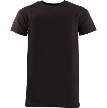 Pánské prodloužené triko DARK BROWN krátký rukáv velikost: XXXL