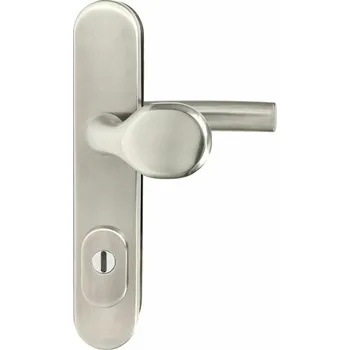 Stavebniny MPK - SB 5200 ZA FAVORIT PLUS PZ PLUS s otvorem pro vložku, 90 mm, madlo/klika BN - Broušená nerez