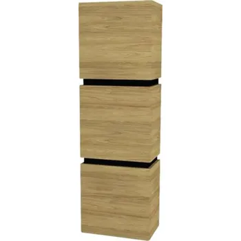 Koupelnový nábytek Koupelnová skříňka vysoká Devo Viva 2.0 levá ořechovec přírodní 40 x 127 x 26 cm VV2-S3D2SL40x26-P71