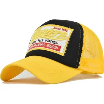 Kšiltovka Kšiltovka Western se stereoskopickou výšivkou | stylová čepice s kšiltem - žlutá