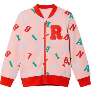 Dívčí bunda lupilu® Dívčí college bunda (98/104, světle růžová / červená)