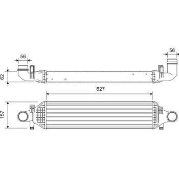 Chladič motoru Chladič turba VALEO 818624