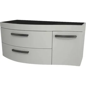 Koupelnový nábytek Koupelnová skříňka pod umyvadlo Devo Vena 2.0 levá šedá 110 x 50 x 42 cm VE2-SU1D2SL-1-F76L09